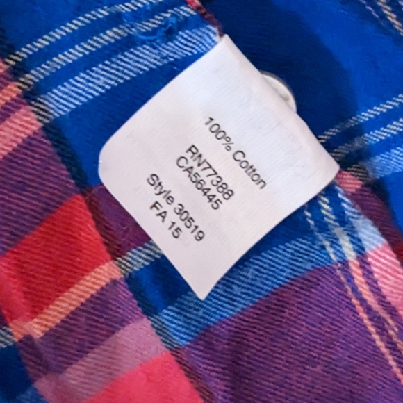 J. Crew Factory XS The Perfect Shirt Flannel Button Down - Picture 3 of 4